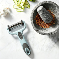 Keuken Gadgets Groente Fruit Multifunctionele Draaibare Scherpe Rechte Gezaagde Julienne Messen Y 3-in-1 Schilmes Snijder Schaaf