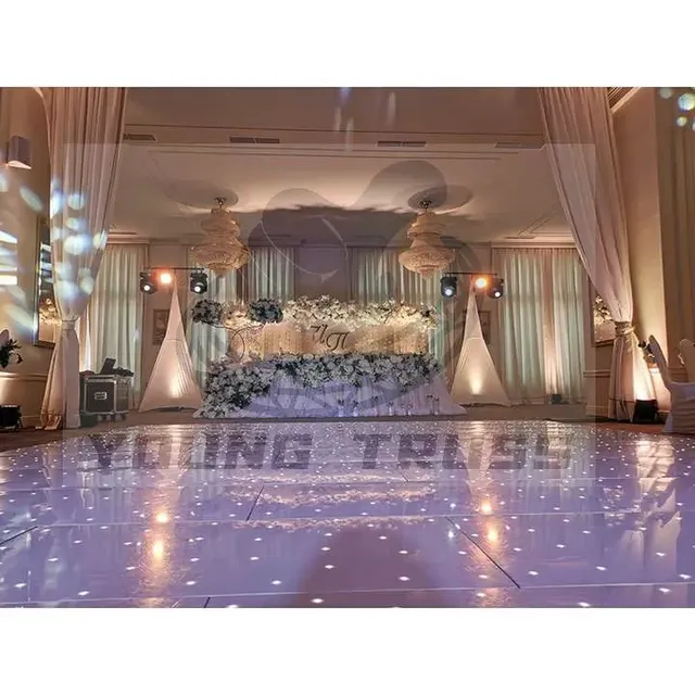 LED Stage Lights Glass Aluminum Iron Steel Waterproof Customizable LED Dance Panels 4000-5000cd/sqm Brightness Outdoor Rental