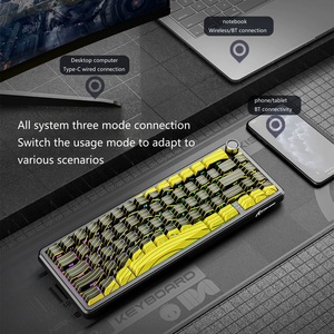 Tấn Công Cá Mập X65prohe Ba Chế Độ RGB Trục Từ Bàn Phím Cơ Khí Đường Viền Bên Khắc Có Dây 8K Bàn Phím Không Dây - Product Image 2