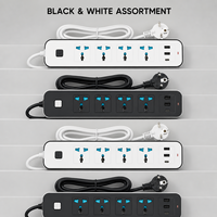 Stop Kontak Industri & Rumah Sakit Multi-Perangkat dengan 4 Soket AC, 3 USB-A, dan 1 Port USB Type-C 10A