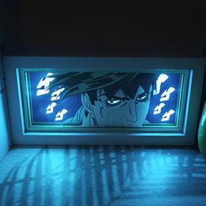 5 Styles de Lampes Boîte à Ombres en Papier Découpé <span class=keywords><strong>JoJo</strong></span>'s Bizarre Adventure Kujo Jotaro, Lumière Nocturne à Changement de Couleur, Série d'Anime Cartoon - Product Image 3