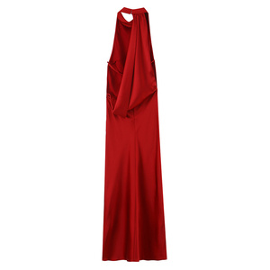 TAOP&ZA Otoño Invierno 2025 Nuevo <span class=keywords><strong>Vestido</strong></span> <span class=keywords><strong>Largo</strong></span> Sexy <span class=keywords><strong>con</strong></span> Espalda Descubierta y Cuello Halter Estilo Europeo y Americano 9899332 - Product Image 3