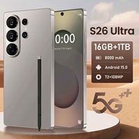 Smartphone S26 Ultra 5G de haute qualité, Android 15, écran HD 7,3 pouces, appareil photo beauté 108MP, 16 Go + 1 To, charge rapide 100W, version espagnole
