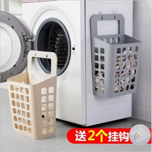 Collapsible <b>Laundry</b> <b>Basket</b> Wall Mounted Rectangle Clothing Organizer Foldable Storage For Bathroom Toilet - Product Image 5