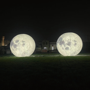 Outdoor Indoor Solar System LED Lighting Party Decoration Wedding Events hang Planets Giant Moon Inflatable <strong>Balloon</strong> Waterproof - Product Image 6