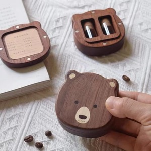 Caja de madera con forma de oso para guardar los dientes de leche del bebé, con espacio para guardar el cordón umbilical y el cabello, para recuerdos del bebé. - Product Image 3