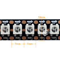Bande de LED RVB adressable 5V 60 144LED WS2812B Lumière magique de pixel numérique pour la décoration de bureau Bande de LED de couleurs de rêve