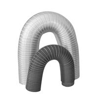 Diffuseur d'air en spirale pour la protection de l'environnement, conduit semi-rigide en aluminium flexible