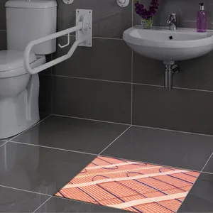 200W/M2 sưởi ấm ấm Mat không thấm nước vỏ twin-dây dẫn sưởi ấm Cáp thảm dưới gạch xi măng sàn gỗ - Product Image 6