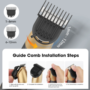 Lanumi YJ-101 0-20mm 6 in 1 Hair <strong>Trimmer</strong> with Charging Base Hair Clipper Waterproof IPX6 Body Beard Hair <strong>Trimmer</strong> for Men - Product Image 5