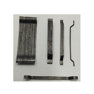 Fibre d'acier collée sertie de 0.55/30mm <span class=keywords><strong>pour</strong></span> revêtement de tunnel en béton dalles supportées au sol - Product Image 1