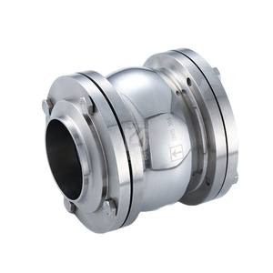 Válvulas de Retención Sanitarias de Acero Inoxidable 304/316L de Tres Piezas con Cuello de Soldadura Suministradas por el Fabricante para un Rendimiento Óptimo - Product Image 1