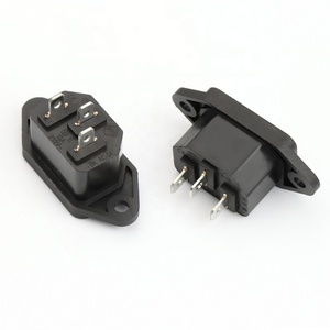 AC04 <strong>Iec</strong> 3 Pin Plug Inlet <strong>Ac</strong> <strong>Power</strong> <strong>Socket</strong> Vertical <strong>AC</strong> <strong>Power</strong> <strong>Socket</strong> Outlet Receptacle - Product Image 2