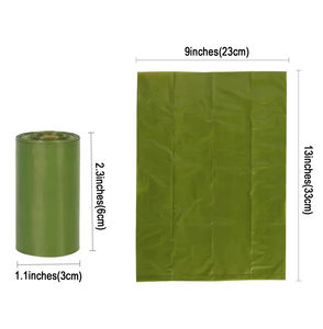 Özel Logo baskılı köpek mısır nişastası çevre dostu biyobozunur Compostable Poop atık torbaları Pet köpek kaka torbası Compostable - Product Image 6