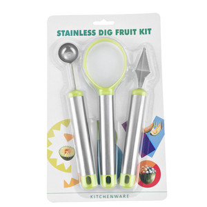 Stainless Steel <b>Fruit</b> Carving <b>Tool</b> Set <b>Fruit</b> Platter Decorating <b>Tool</b> Kit Dig Ball Scoop Carving Knife Kitchen Accessories - Product Image 1
