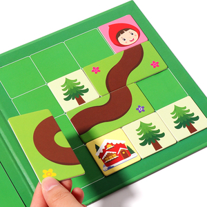 Wenzhang jouets éducatifs unisexes <span class=keywords><strong>petit</strong></span> <span class=keywords><strong>chaperon</strong></span> <span class=keywords><strong>rouge</strong></span> <span class=keywords><strong>et</strong></span> gros <span class=keywords><strong>loup</strong></span> gris jouets de puzzle - Product Image 2