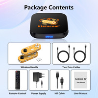 Console de jeu Kleincool X8 avec 2 manettes, Android 12 TV BOX, lecteur de jeux rétro classique pour enfants, cadeau d'anniversaire, jouet familial
