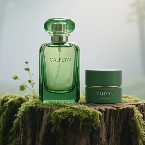 CALFLYN Forest Reverie Fragrance Set - Emerald Green Bottles (Perfume + Solid Balm) | OEM/ODM Private Label