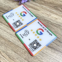 Dynamischer QR-Code, personalisierter QR-Code mit Logo, Acryl-PVC-Epoxy-NFC-Platte, NFC-Ständer, Google-Bewertungsplatte, NFC Google