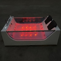 Nouveau design de surf autoportant Big Air Jet Bubble 2 personnes fonctionnel acrylique Hydro Spa Massage verre baignoire à remous