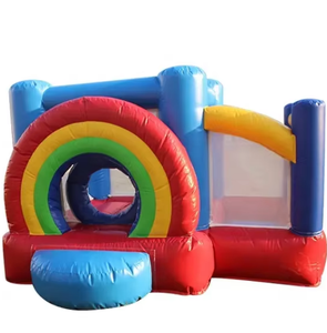 Indoor and Outdoor rainbow Inflatable Trampolines Boys and Girls Bouncy Houses Fun PVC Inflatable <strong>Castles</strong> for Sale at Low <strong>Prices</strong> - Product Image 4