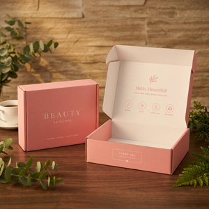 WHolesale Corrugated Beauty Skincare <b>Box</b> Kraft Paper Folders Rectangle Business Shopping <b>Box</b> Type Folders Made From Vietnam - Product Image 1