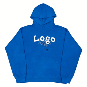 Sudadera con Capucha, Estilo Hip Hop, Personalizada con Logotipo, Unisex, Diseño de Telaraña con Estampado Puff - Product Image 3
