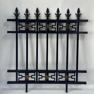 Barandilla de Metal <span class=keywords><strong>prefabricada</strong></span> <span class=keywords><strong>Balaustrada</strong></span> de jardín <span class=keywords><strong>prefabricada</strong></span> Cerramiento de parque Terraza Balcón Familia Valla de hierro forjado - Product Image 6