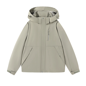 Grosir Pabrik Jaket Hiking Hardshell Kasual Pria Wanita Anti Air Ramah Lingkungan 100% Poliester Tahan Angin - Product Image 1