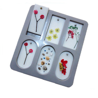 Moule en silicone pour bougies de soja DIY, tablettes de cire parfumée, fleurs séchées, tablettes de cire parfumée, moule en silicone à 6 trous, moules à savon
