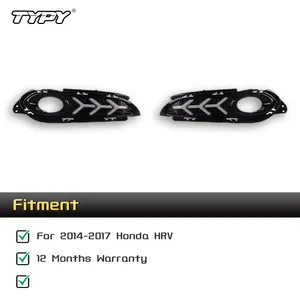 TYPY LED DRL Luz de doble color Lámpara antiniebla Luces automotrices decorativas Accesorios exteriores para Honda <span class=keywords><strong>HRV</strong></span> 2015-2018 - Product Image 4