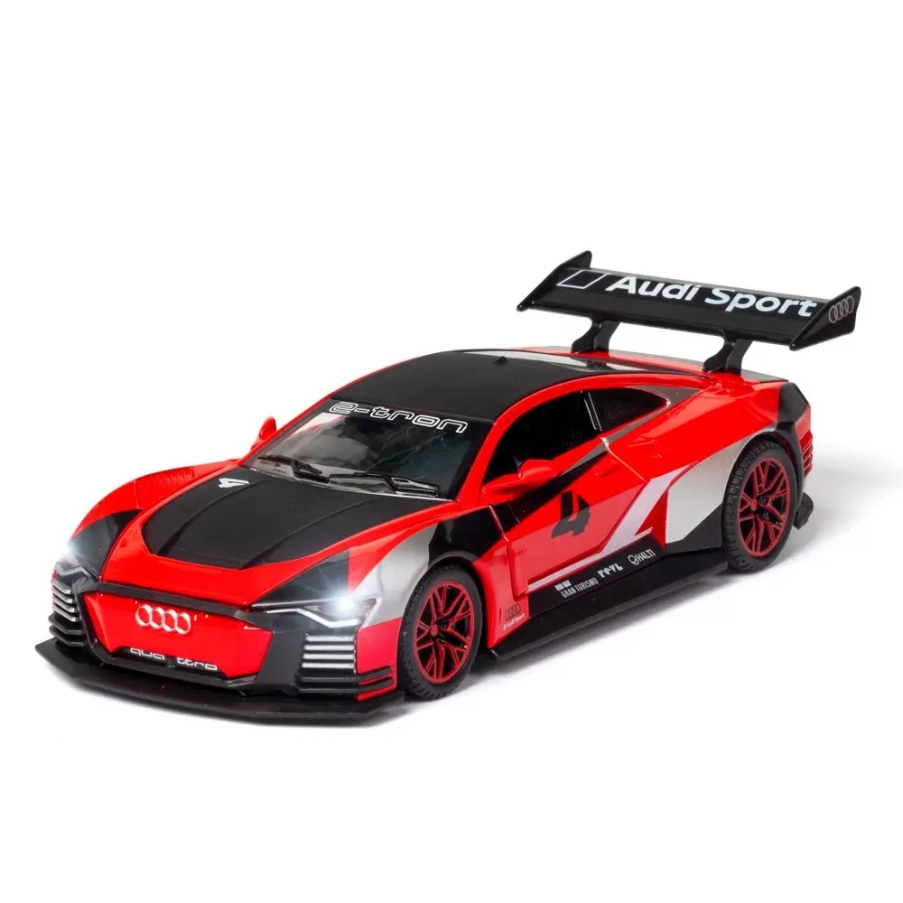 Wholesale 1/32 Scale Audi E-TRON Race Car Alloy Car Diecast Car Model Vehicle Model For Collection And Gift