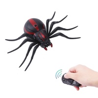 Araignée télécommandée réaliste, jouets de farces effrayantes RC, araignée électronique infrarouge pour fête ou Halloween, cadeau de blague pour enfants 9915