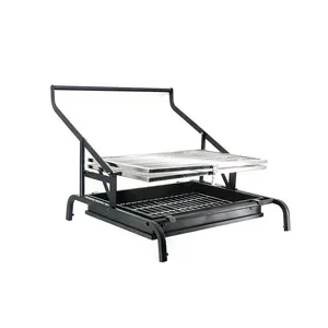 Cortile campeggio esterno di 180 gradi girevole ribaltamento carbone Barbecue stufa Barbecue Grill