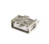100 pièces prise USB-A femelle bord courbé vertical AF10.0MM corps court connecteur à bouche plate à 180 degrés