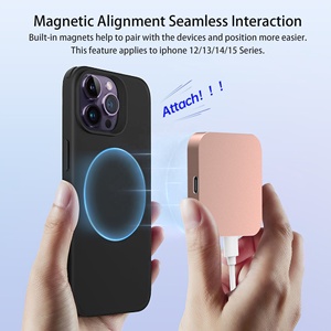 Chargeur sans <span class=keywords><strong>fil</strong></span> magnétique fin 3 en 1 de qualité supérieure, portable, type C 9V/2A pour IWatch, pour <span class=keywords><strong>Iphone</strong></span>, pour les voyages et le bureau à domicile - Product Image 4