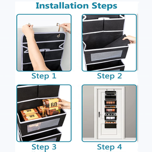 5-SHELF ráp cửa lưu trữ tổ chức cho phòng ngủ với 2 túi nhỏ và 4 túi bên trên cửa treo tổ chức - Product Image 3