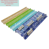 Supports de Mahjong de Luxe en Nacre Festonnée avec Poussoirs, Supports de Mahjong Personnalisés en Acrylique avec Poussoirs Magnétiques 20 pouces