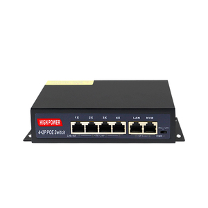 <span class=keywords><strong>Precio</strong></span> de fábrica 4 puertos 10/100M IEEE802.3 AF/at POE AI interruptor inteligente VLAN 250m compatible con la función PoE Watchdog - Product Image 2