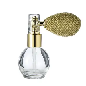 Empty Perfume Glass Bottle with Spray Bulb Pump