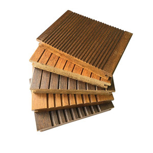 Pavimento in bambù moderno per esterni, spazzolato, antiscivolo, in bambù intrecciato carbonizzato, a spina di pesce, composito, per decking da giardino - Product Image 6
