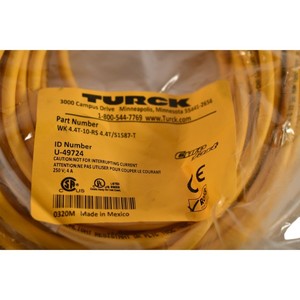 Nouveau Cordon Eurofast Série Wk4.4t-10-rs4.4t/s1587-t U-49724 de 10m / 32ft avec garantie pour produit PLC - Product Image 2