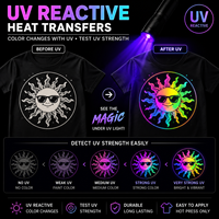 Transferts UV DTF personnalisés en vrac aléatoire, film de test de résistance UV, autocollant de transfert UV DTF, logo personnalisé