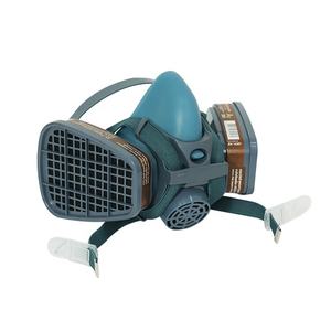 Masque respiratoire demi-visage en silicone à double filtre personnalisé, masque anti-gaz toxique, masque chimique avec filtres à <span class=keywords><strong>charbon</strong></span> <span class=keywords><strong>actif</strong></span> - Product Image 4