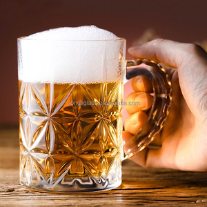 แก้วเบียร์แกะสลักขนาด6.5ออนซ์16ออนซ์แก้วเบียร์ทำด้วยมือ - Product Image 2