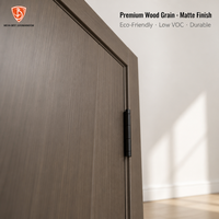 Porte en bois moderne insonorisée Mexin, écologique, avec panneau de cadre, taille personnalisée, porte intérieure pour chambre à coucher, appartement, hôtel