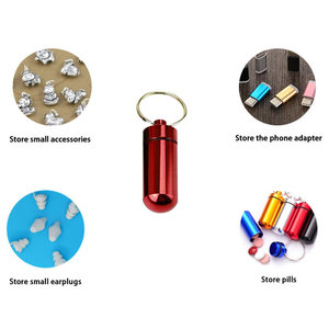 Xách tay hợp kim nhôm mini <span class=keywords><strong>Pill</strong></span> Organizer trường hợp container kim loại không thấm nước <span class=keywords><strong>Pill</strong></span> chủ sở hữu y học chai biểu tượng tùy chỉnh cắm trại - Product Image 6