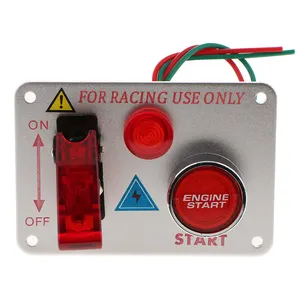 DC 12V LED Toggle Engine Start Pulsador Arranque Race Car Panel de interruptor de encendido para carreras