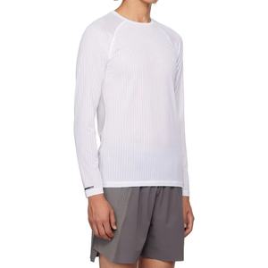 Camisetas de Gimnasio de Secado Rápido, Camisetas Deportivas de Baloncesto de Poliéster Elástico con Malla, Manga Larga, Ajustadas, Ligeras, para Carreras - Product Image 2