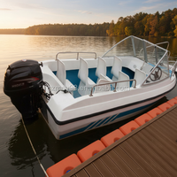 Yacht de sport électrique Meierya M-002 8 personnes 5 mètres en fibre de verre avec vitesse de 40 à 60 km/h pour les sports nautiques